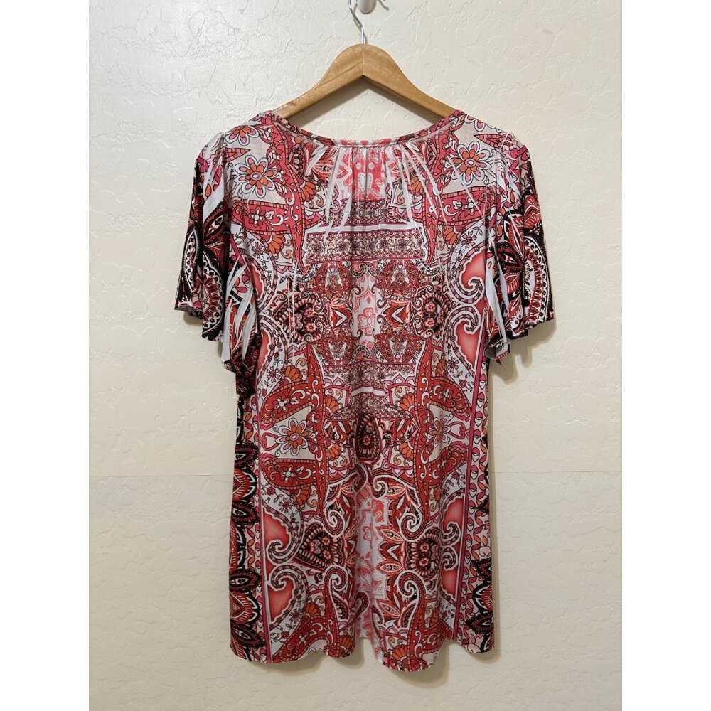 Y2K Live and Let Live Womans Embroidered Top Size L Fairygrunge 90s Artsy Punk - Picture 5 of 12